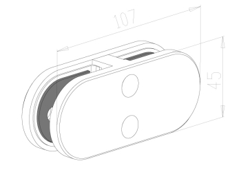 Glass Clamps - Model 32 - Inline CAD Drawing